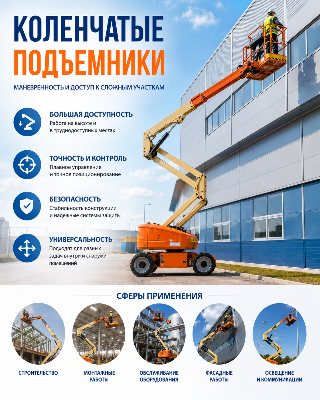 Коленчатые подъемники