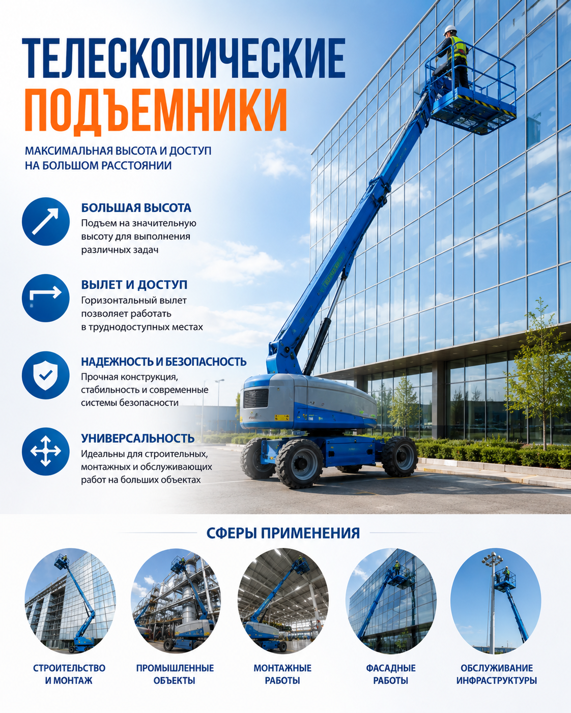 Телескопические подъемники